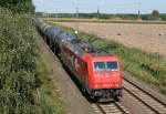 HGK 185 631 mit DGS 88847 (Hamburg Hohe Schaar–Stendell) am 04.09.2014 zwischen Bad Bevensen und Uelzen