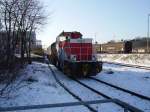 Krauss Maffei MH05 alias D9 der Hafenbahn Frankfurt beim Pausieren in Frankfurt Ost am 09.01.09