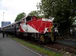 Krauss Maffei MH05 als D1 der Hafenbahn Frankfurt am Main mit Sonderzug im Osthafen am 08.09.13