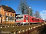 628 601 als RB26410 nach Lutherstadt Wittenberg in Bad Schmiedeberg am 07.12.07.