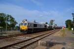 BR 247 Euro Cargo Rail mit Umleiter im Bahnhof Niederfinow.16.07.2015