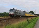 193 855 mit geschlossenen ARS-Autotransportwagen in Fahrtrichtung Nienburg(Weser).