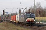 MRCE X4E-851 unterwegs für boxXpress durchfährt Nienburg(Weser) 18.12.2018