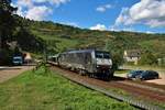 MRCE/Dispolok ES 64 F4-280 (189 280) mit Autotransportwagen am 10.08.19 in Oberwesel