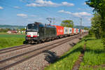 193 604 (X4E 604) MRCE/boxXpress mit dem DGS 69216 (Regensburg Ost - Weddewarder Tief) bei Pölling, 17.05.2019