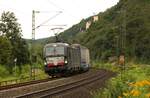 MRCS 193 668 unterhalb von Schloß Stolzenfels am 19.08.2021 auf der linken Rheinseite