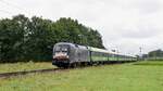 MRCE ES 64 U2-098 (182 598), vermietet an IGE, mit FLX 1342 Köln Hbf - Hamburg Hbf, Umleiter (Frille, 27.08.2021).