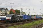 MRCE 189-210 mit Containerzug in Köln West, Mai 2017.