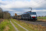 189 200 MRCE mit einem BLG Autotransportzug bei Postbauer-Heng Richtung Regensburg, 14.11.2021