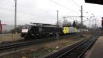 MRCE ES 64 F4-204 und ES 64 F4-205 am 7.02.09 abgestellt in Mnchengladbach Hbf