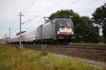 ES 64 U2 - 030 (182 530-6) mit dem IC 1923 Kln Hbf zwischen Growudicke und Rathenow.