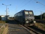 185 545,von MRCE,am 25.August 2013,am Bahnsteig in Mukran-Mitte.