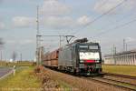 MRCE 189-289/ES 64 F4-289 mit einem Kohlezug am 19.03.2014 in Köln Porz Wahn.