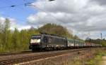 MRCE ES 64 F4-280 (E 189 280), vermietet an TX Logistik, befindet sich am 13.04.14 in Vehrte mit einem gemischten Güterzug auf dem Weg Richtung Osnabrück.