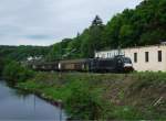 182 597 von MRCE zieht am 17.Mai 2014 den DGS 48804 Pordenone - Rostock Seehafen durch Kronach in Richtung Saalfeld.