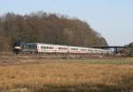 MRCE ES 64 U2-074 mit IC 1078 (Stuttgart Hbf–Hamburg-Altona) am 29.03.2011 zwischen Radbruch und Winsen (Luhe)