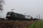 193 602-0 MRCE und 193 820-8 bei Bad Staffelstein am 27.11.2015.