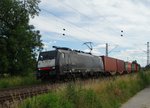 MRCE/Dispolok ES 64 F4-289 (189 289) mit Containerzug bei Walluf auf der KBS 466  am 29.06.16