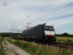 MRCE/Dispolok ES 64 F4-280 (189 280) mit leeren Containerwagen bei Wallluf am 29.06.16