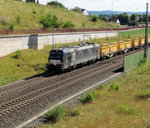 MRCE/Dispolok Siemens Vectron X4 E-859 (193 859) am 18.08.16 bei Neuhof (Kreis Fulda) auf der KBS615