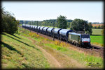 ES 64 F4-806 / 189 806 mit Schüttgutwagen bei Zschortau am 31.08.2016.