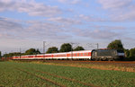 ES 64 F4-008 mit einem Autoreisezug auf der KBS 415 in Langenfeld.