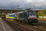 MRCE 182 528 mit Flixtrain in Hamburg Harburg, September 2018.