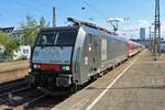 MRCE/Dispolok ES 64 F4-085 (189 985-5) am 19.07.19 mit dem Urlaubsexpress Autoreisezug in Hamburg Altona 