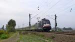 MRCE ES 64 U2-097 (182 597), vermietet an LEO Express, mit FLX 32622 Stuttgart Hbf - Berlin-Lichtenberg (Burgstemmen, 24.10.19).