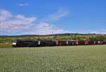 MRCE/Dispolok SBB Cargo 189 112 und 189 084 mit Containerzug in Niederwalluf am 30.05.20