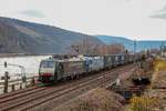 MRCE 189-107 & SBB 193 516 in Oberwesel, am 20.03.2021.