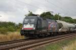 ES64 U2-002 MRCE Taurus am 07.07.2009 kurz vor berquerung des Mittellandkanals bei Peine