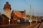 ES 64 U2 - 074 (182 574-4) mit dem IC 1923 nach Kln Hbf in Rathenow. 17.10.2010