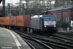 ES 64 F4-037 zog einen containerzug am 14.02.14 durch hh-harburg