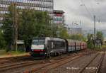 MRCE 185 544-4 mit Kohlezug in D�sseldorf Rath, Juli 2014.