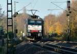 ES64 F4-282 (189 282)  MRCE/SBB-Cargo  Containerzug in Bonn-Friesdorf - 22.11.2014