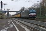 193 857 mit geschlossenen ARS-Autotransportwagen in Fahrtrichtung Norden.