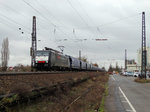 MRCE/Dispolok ES 64 F4-112 (189 112) angemietet von SBB Cargo International am 30.01.15 bei Ladenburg mit VTG Silowagen