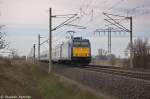 146 521-0 Captrain Deutschland GmbH mit dem Interconnex (X 68904) von Warnemnde nach Leipzig Hbf in Vietznitz.