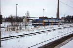 Ostseeland Verkehr GmbH VT 0004 in Rathenow auf der Fahrt nach Brandenburg am 30.01.2010