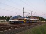 VT Talent 0009 der OLA Neubrandenburg in den Abendstunden im Bahnhof von Laage nach Rostock HBF am  25.05.2012
