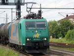 185 549-3 fhrt durch Eisenach mit einen Kesselwagenzug Richtung Grokorbetha (Rene)