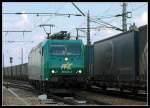 LTE SLz 95686 mit R4C 185 549 bei der Rckfahrt von Hegyshalom nach Passau am 30.6.2006 bei der Durchfahrt in Gramatneusiedl.