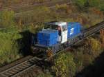 D03 (Mak G1202) von Regental Cargo ist am 5.11.2008 in Regensburg unterwegs.