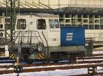 Die Gartenlaube der Regentalbahn am 09.01.2009 in Regensburg Hbf abgestellt.