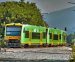 RB von Plattling nach Bayerisch Eisenstein am 21.07.2010 kurz vor Deggendorf Hbf.