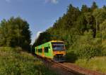 650 653 (VT 18) + 650 662 (VT 27) als RB nach Plattling am 30.06.2013 bei Rohrbach.