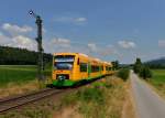 650 669 (VT 36) + 650 674 (VT 41) als RB nach Schwandorf am 18.07.2013 bei Kothmailing.