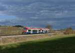 650 563 (VT 63) + 650 565 (VT 65) als RB nach Plattling am 13.04.2013 bei Triefenried.