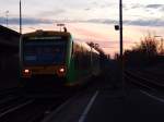 RB nach Plattling am 11.01.2007 bei der Ausfahrt aus Deggendorf Hbf zur Weiterfahrt nach Pankofen.